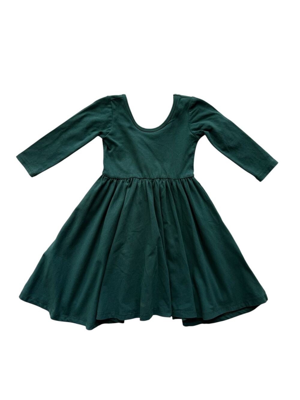 Alice + Ames Hunter Green 3/4 Sleeve Ballet Dress Size 4T